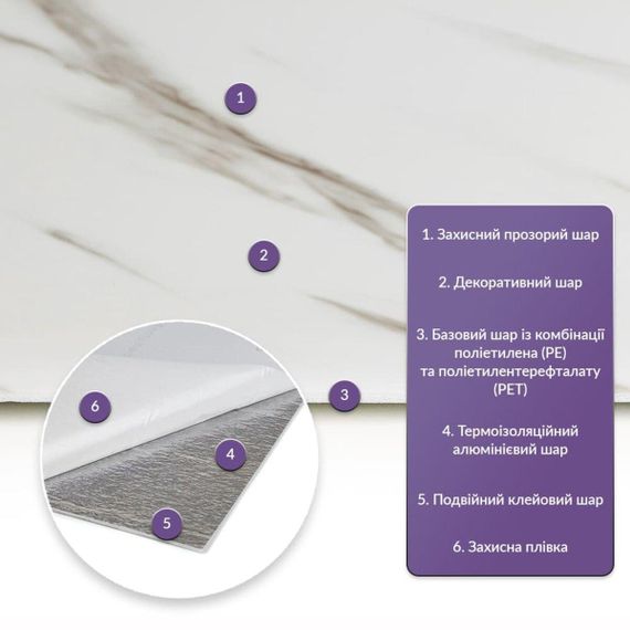 Самоклеюча стінова PET плитка 600*300*2mm (D) SW-00001672 | Зображення 1