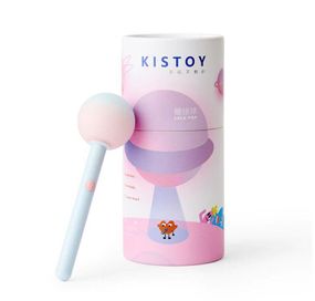 Вибратор-конфетка на палочке KISTOY Lala Pop, 2 мотора, маска на глаза в комплекте Sex Aura