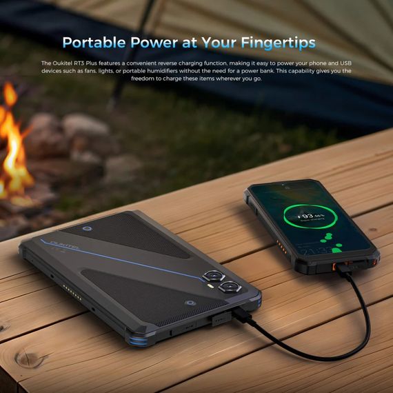 Планшет Oukitel RT3plus 8” HD / 4GB/128GB / G81 / 11000mAh / 16+8Мп / IP69K / LTE Blue | Зображення 2