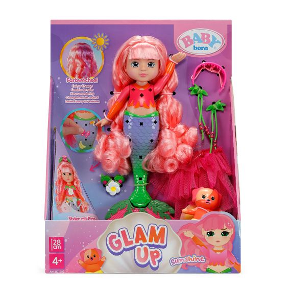 Лялька-русалка Русалочка Саншайн серії Glam Up (28 см) | Зображення 3