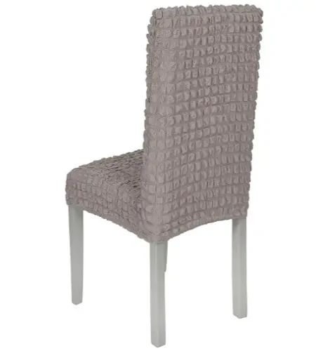 Комплект чехлов на стулья без оборки 6 штук (капучино) | Зображення 1