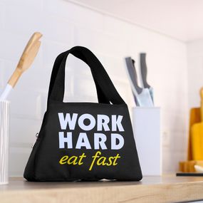 Термосумка Lunch bag Work hard, eat fast 24х12х17 см (LUN_24S021)