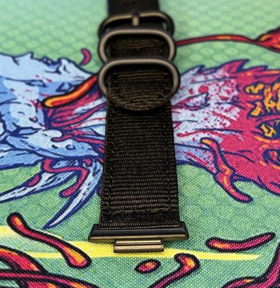 Нейлоновий ремінець Primo Traveller для фітнес браслета Huawei Watch Fit 2 - Black | Зображення 4