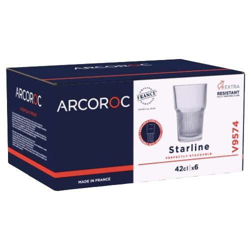 Набір склянок Starline 420мл високі ARCOROC | Зображення 1
