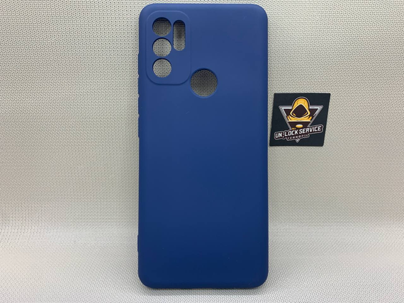 Motorola G60s SoftTouch Silicone Противоударный чехол софт тач Синий