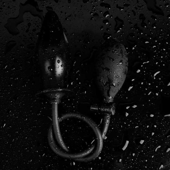 Надувной анальный расширитель - Чёрный - 11*4,4 см – Анальные игрушки | Зображення 1