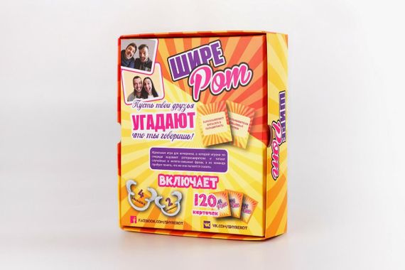 Настільна гра Ширше рота (російською) | Зображення 1