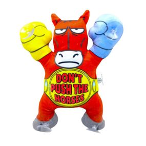 Дитяча м'яка іграшка "Кінь на липучках" DPTS-5(Red) розмір 22 см