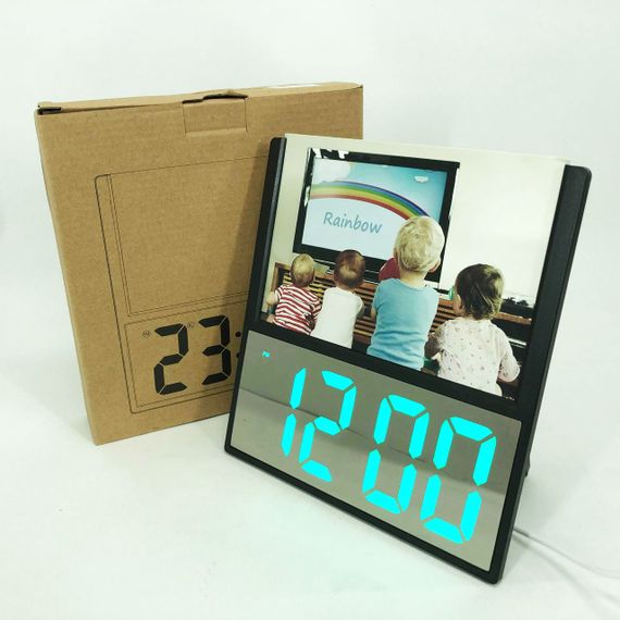 Практичний настільний годинник з підсвічуванням DS-6608, Настільний годинник з led підсвічуванням NW-25 | Зображення 2