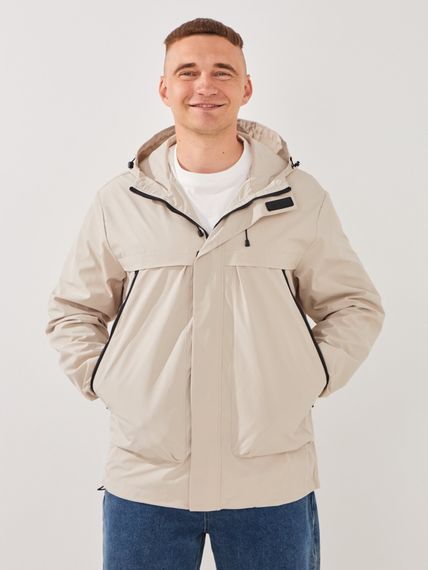 Куртка однотонна чоловіча GENUA G01201-0009 XL Світло-бежевий shop (2000999396410)
