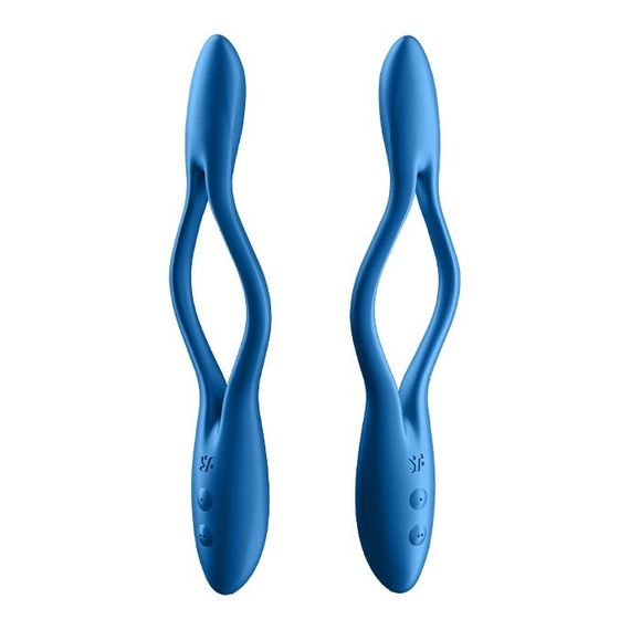 Гнущийся универсальный вибратор (эрекционное кольцо) SATISFYER ELASTIC JOY BLUE sexstyle | Зображення 5