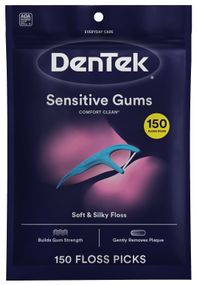 Флос-зубочистки DenTek Comfort Clean Sensitive Gums Floss Picks для чутливих ясен, 150 шт.