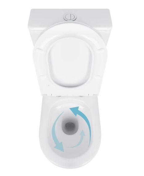 Унітаз підлоговий Qtap Robin New Ultra Quiet з сидінням Slim Duroplast/ Soft-close/ Quick Release QT13226083AW | Зображення 5