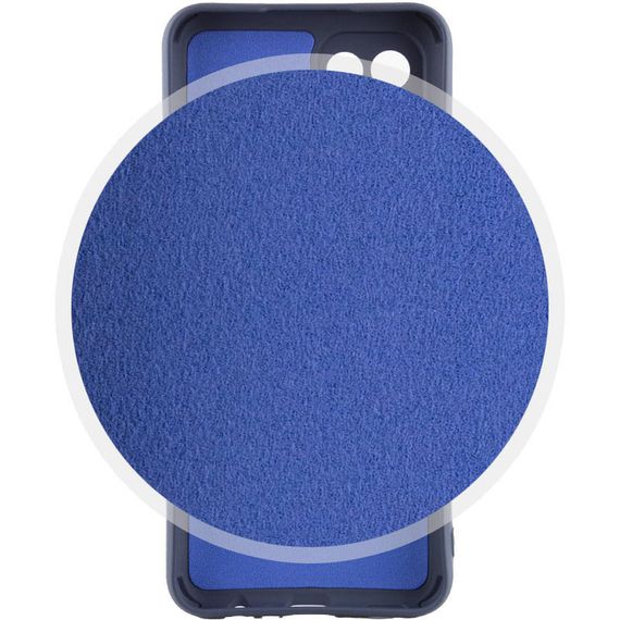 Чехол Silicone Cover Lakshmi Full Camera (AA) для Motorola Moto G84 Синий / Midnight Blue | Зображення 2