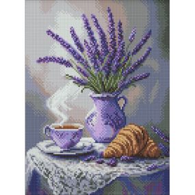 Алмазна мозаїка "Лавандовий натюрморт" ©art_selena_ua AMO8208, 30х40 см