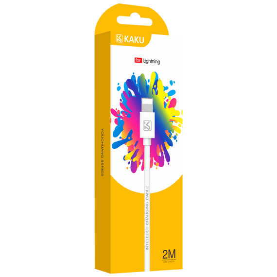 USB кабель Kaku KSC-332 USB - Lightning 2m - White | Зображення 3
