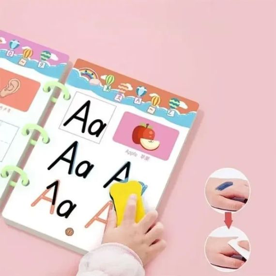 Розвиваюча книга Монтесорі Busy Book пиши-прай Stroke Line dot to dot  30 аркушів (60 завдань), від 2 років | Зображення 3