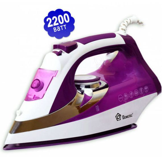 Праска Domotec MS 2201 2800W керамічна підошва, Професійна парова праска. Колір: фіолетовий | Зображення 7