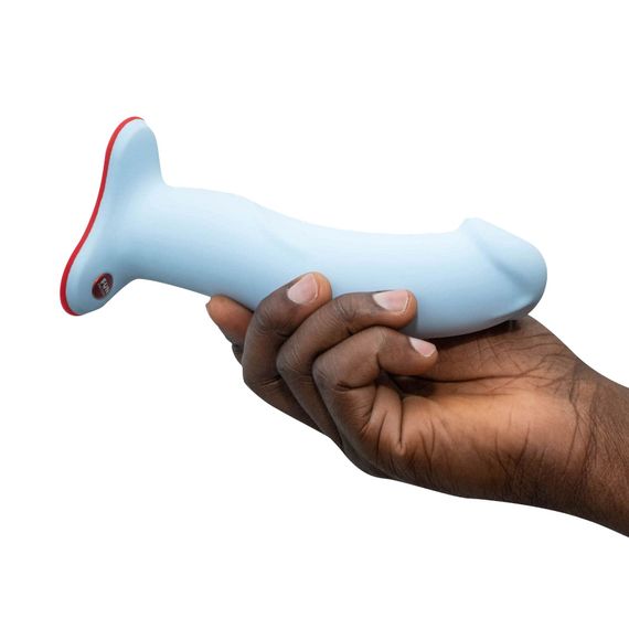 Фалоімітатор Fun Factory THE BOSS STUB, ніжно-блакитний, реалістична текстура, діаметр 4,1 см | Зображення 4