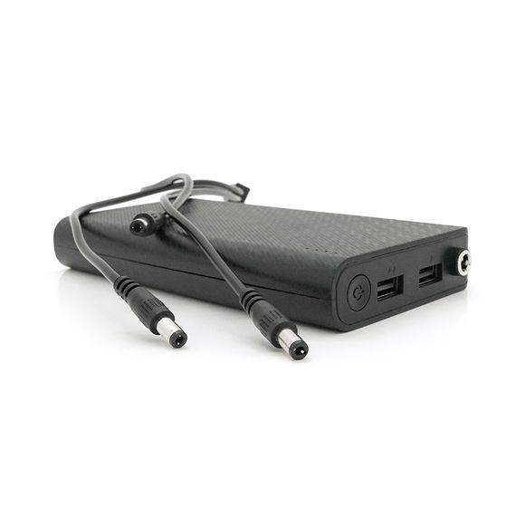 ДБЖ UPS-24W DC1024P для роутерів, Output: USB 5V/2A, DC9V,2.7A/12V,2A, 14000mAh(7*2000mAh), 155х75х23мм, 460грам, Black, BOX