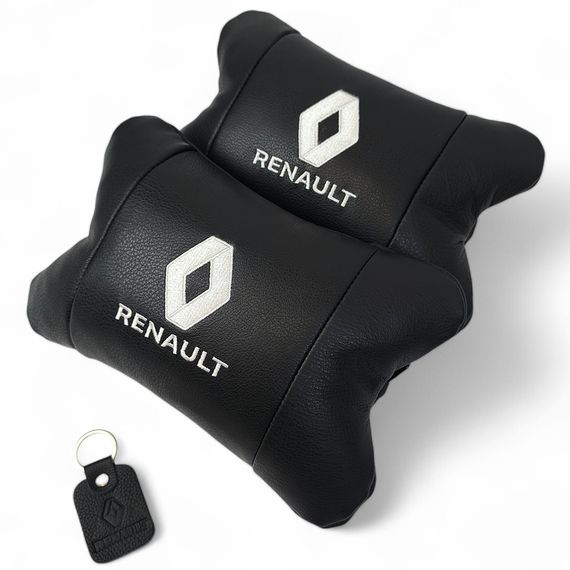Подушка з логотипом бренду Renault, Подарунок водієві, Подушка для голови в авто, Дорожні подушки IH-78 | Зображення 3