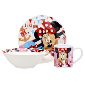 Набір дитячий 3 пр. порцеляновий "Мінні Маус" 6911100000