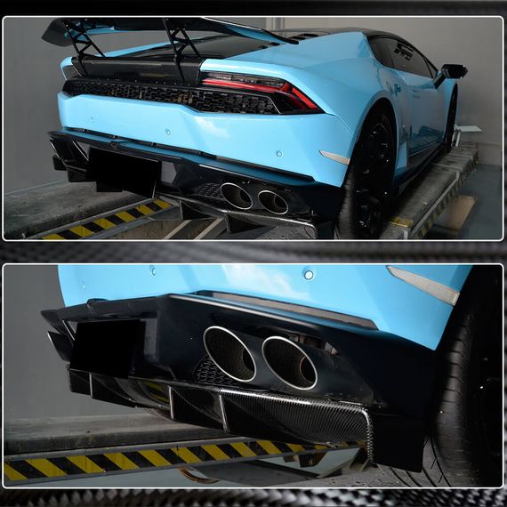 Дифузор заднього бампера (Карбон) для Lamborghini Huracan 2014- рр | Зображення 3