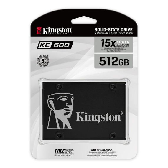 SSD Kingston KC600 512GB 2.5" SATAIII | Зображення 1
