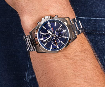 Чоловічі наручні годинники Casio Edifice EFV-560D-2AVUEF оригінальні японські зі сталевим браслетом | Зображення 2