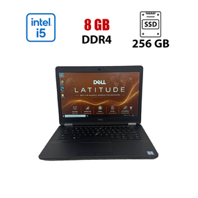 Ноутбук Б-клас Dell Latitude E5470 / 14" (1920x1080) IPS / Intel Core i5-6300U (2 (4) ядра по 2.4 - 3.0 GHz) / 8 GB DDR4 / 256 GB SSD / Intel HD Graphics 520 / WebCam б/в