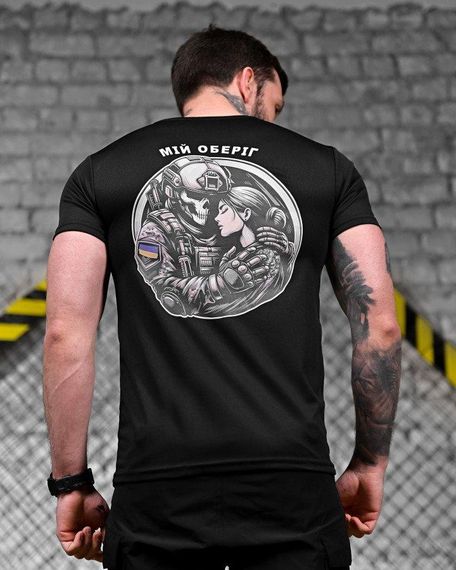 Тактична потоотводна футболка оберіг black ДЛ7238 | Зображення 2