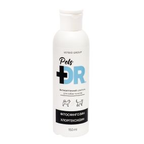 Шампунь для собак и котов с фитосфингозином и хлоргексидином Dr.Pets Antiseptic, 150 мл