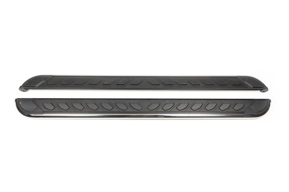 Боковые пороги Maydos V1 (2 шт, нерж) Только на короткую базу для Volkswagen T5 2010-2015 гг | Зображення 1