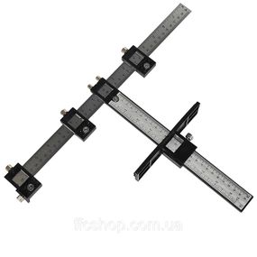 Меблевий кондуктор Шаблон для свердління отворів під фурнітуру 5мм Т-подібний шаблон (256436236-2)