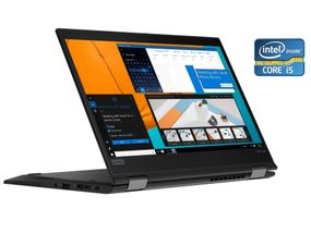 Ультрабук-трансформер Lenovo ThinkPad X390 Yoga / 13.3" (1920x1080) IPS Touch / Intel Core i5-8250U (4 (8) ядра по 1.6 - 3.4 GHz) / 16 GB DDR4 / 480 GB SSD / Intel UHD Graphics / WebCam б/у