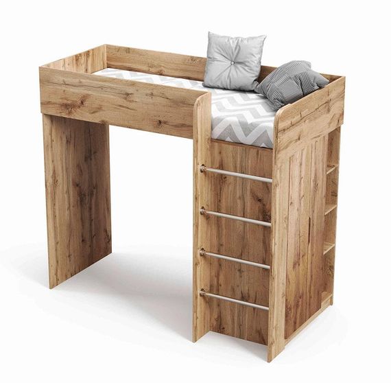 Дитяче ліжко кімната-горище Bed Room 3 колір Дуб Тахо, вибір кольору корпусу та фасадів | Зображення 3