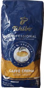 Кофе в зернах Tchibo Caffe Crema professional 1 кг Германия Чибо мягкий кофе с кремовой пенкой