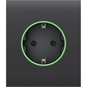 Ajax CenterCover (smart) [type F] [55] ASP graphite фронтальна панель - Розетки