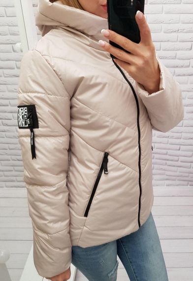 Жіноча демісезонна куртка, арт. 1008, беж | Зображення 1