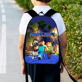 Рюкзак дитячий майнкрафт "Minecraft" 34х27см, міський ранець для хлопчика з принтом (00308)
