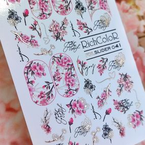 Фольгований слайдер RichColor 041 на водяній основі (6.5x9.5см)