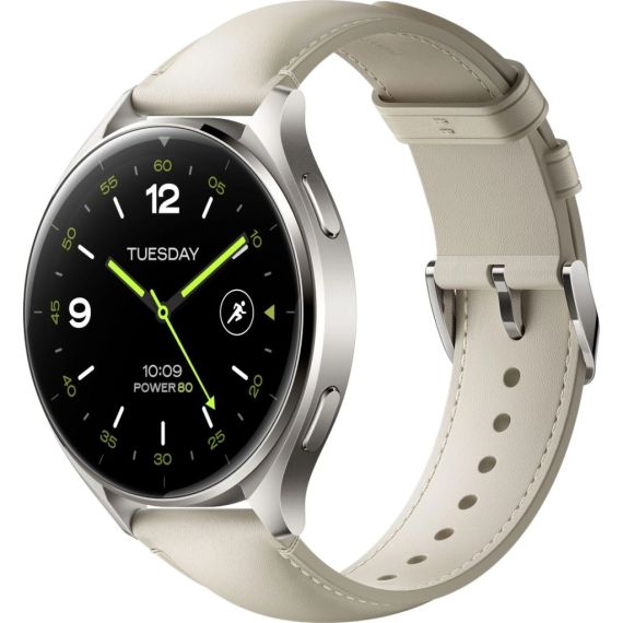 Смарт-годинник Xiaomi Watch 2 Titan BHR9306GL Gray Case White Leather Strap (1093970) | Зображення 1