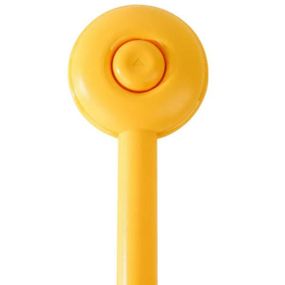 Щетка для вычесывания шерсти животных круглая Оранжевая