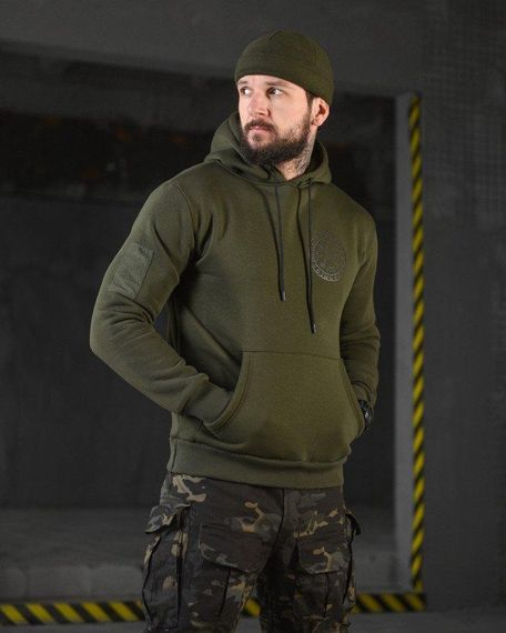 Худі CELEO на флісі руни олива ВТ3853 | Зображення 2