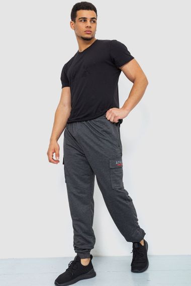 Спорт чоловічі штани, колір темно-сірий, 244R41206 | Зображення 1