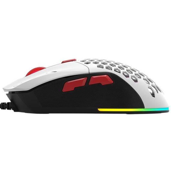 Мишка XTRIKE ME GM-316, ігрова, 7200dpi., 6кн., 13 режимів RGB, 2 панелі, біла | Зображення 7