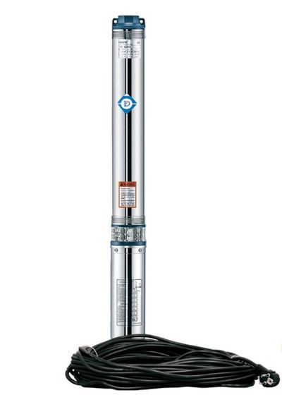 Насос відцентровий свердловинний Aquatica 1.5кВт H 169(131)м Q 55(35)л/мин Ø102мм 20м кабеля mid 778447