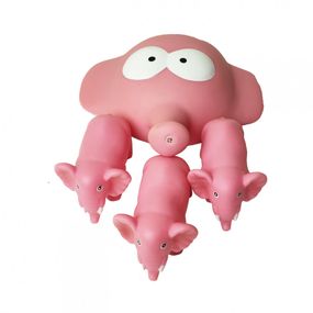 Пищалка Резиновое животное B-331 4шт в сетке  Слоник