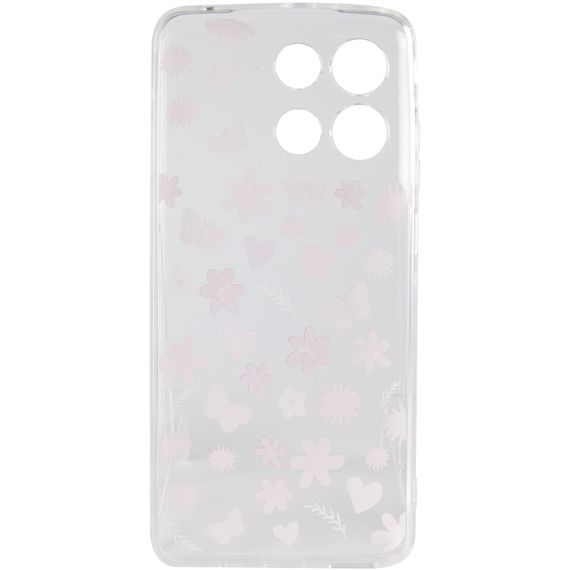 Чохол TPU Clear Joy для Motorola Moto G17 Power Butterfly Garden | Зображення 2