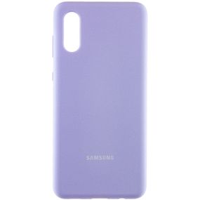 Чехол Silicone Cover Full Protective (AA) для Samsung Galaxy A02 Сиреневый / Dasheen